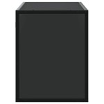 vidaXL Dulap TV, negru, 100x31x39,5 cm, lemn prelucrat și metal