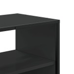 vidaXL Dulap TV, negru, 100x31x39,5 cm, lemn prelucrat și metal
