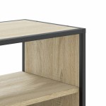 vidaXL Dulap TV stejar sonoma, 100x31x39,5 cm, lemn prelucrat și metal
