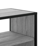 vidaXL Dulap TV, gri sonoma, 100x31x39,5 cm, lemn prelucrat și metal