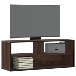 vidaXL Dulap TV, stejar maro, 100x31x39,5 cm, lemn prelucrat și metal vidaXL Dulap TV, stejar maro, 100x31x39,5 cm, lemn prelucrat și metal