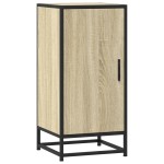 vidaXL Dulap, stejar sonoma, 35,5x35x76 cm, lemn prelucrat și metal