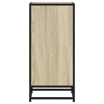 vidaXL Dulap, stejar sonoma, 35,5x35x76 cm, lemn prelucrat și metal
