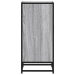 vidaXL Dulap, gri sonoma, 35,5x35x76 cm, lemn prelucrat și metal