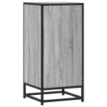 vidaXL Dulap, gri sonoma, 35,5x35x76 cm, lemn prelucrat și metal