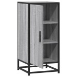 vidaXL Dulap, gri sonoma, 35,5x35x76 cm, lemn prelucrat și metal