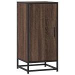 vidaXL Dulap, stejar maro, 35,5x35x76 cm, lemn prelucrat și metal