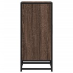 vidaXL Dulap, stejar maro, 35,5x35x76 cm, lemn prelucrat și metal