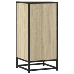 vidaXL Dulap, stejar sonoma, 35,5x35x76 cm, lemn prelucrat și metal