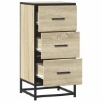 vidaXL Dulap, stejar sonoma, 35,5x35x76 cm, lemn prelucrat și metal