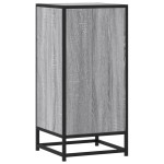 vidaXL Dulap, gri sonoma, 35,5x35x76 cm, lemn prelucrat și metal