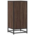 vidaXL Dulap, stejar maro, 35,5x35x76 cm, lemn prelucrat și metal