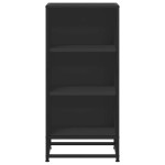 vidaXL Dulap, negru, 35,5x35x76 cm, lemn prelucrat și metal