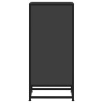 vidaXL Dulap, negru, 35,5x35x76 cm, lemn prelucrat și metal
