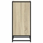 vidaXL Dulap, stejar sonoma, 35,5x35x76 cm, lemn prelucrat și metal