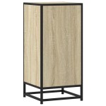 vidaXL Dulap, stejar sonoma, 35,5x35x76 cm, lemn prelucrat și metal