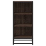 vidaXL Dulap, stejar maro, 35,5x35x76 cm, lemn prelucrat și metal