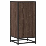 vidaXL Dulap, stejar maro, 35,5x35x76 cm, lemn prelucrat și metal