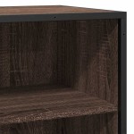 vidaXL Dulap, stejar maro, 35,5x35x76 cm, lemn prelucrat și metal