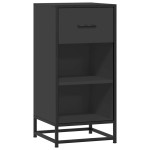 vidaXL Dulap, negru, 35,5x35x76 cm, lemn prelucrat și metal