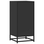 vidaXL Dulap, negru, 35,5x35x76 cm, lemn prelucrat și metal