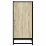 vidaXL Dulap, stejar sonoma, 35,5x35x76 cm, lemn prelucrat și metal