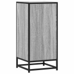 vidaXL Dulap, gri sonoma, 35,5x35x76 cm, lemn prelucrat și metal