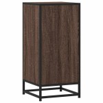 vidaXL Dulap, stejar maro, 35,5x35x76 cm, lemn prelucrat și metal