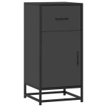 vidaXL Dulap, negru, 35,5x35x76 cm, lemn prelucrat și metal