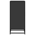 vidaXL Dulap, negru, 35,5x35x76 cm, lemn prelucrat și metal