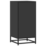 vidaXL Dulap, negru, 35,5x35x76 cm, lemn prelucrat și metal