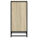 vidaXL Dulap, stejar sonoma, 35,5x35x76 cm, lemn prelucrat și metal