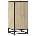 vidaXL Dulap, stejar sonoma, 35,5x35x76 cm, lemn prelucrat și metal