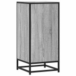 vidaXL Dulap, gri sonoma, 35,5x35x76 cm, lemn prelucrat și metal