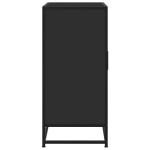 vidaXL Dulap, negru, 68x35x76 cm, lemn prelucrat și metal