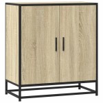 vidaXL Dulap, stejar sonoma, 68x35x76 cm, lemn prelucrat și metal
