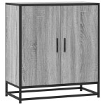 vidaXL Dulap, gri sonoma, 68x35x76 cm, lemn prelucrat și metal