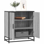 vidaXL Dulap, gri sonoma, 68x35x76 cm, lemn prelucrat și metal