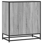vidaXL Dulap, gri sonoma, 68x35x76 cm, lemn prelucrat și metal