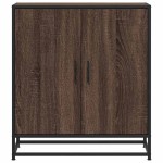 vidaXL Dulap, stejar maro, 68x35x76 cm, lemn prelucrat și metal