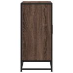 vidaXL Dulap, stejar maro, 68x35x76 cm, lemn prelucrat și metal