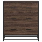 vidaXL Dulap, stejar maro, 68x35x76 cm, lemn prelucrat și metal