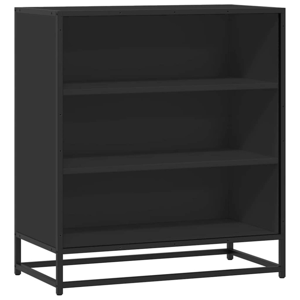 vidaXL Dulap, negru, 68x35x76 cm, lemn prelucrat și metal