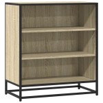 vidaXL Dulap, stejar sonoma, 68x35x76 cm, lemn prelucrat și metal