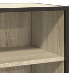 vidaXL Dulap, stejar sonoma, 68x35x76 cm, lemn prelucrat și metal