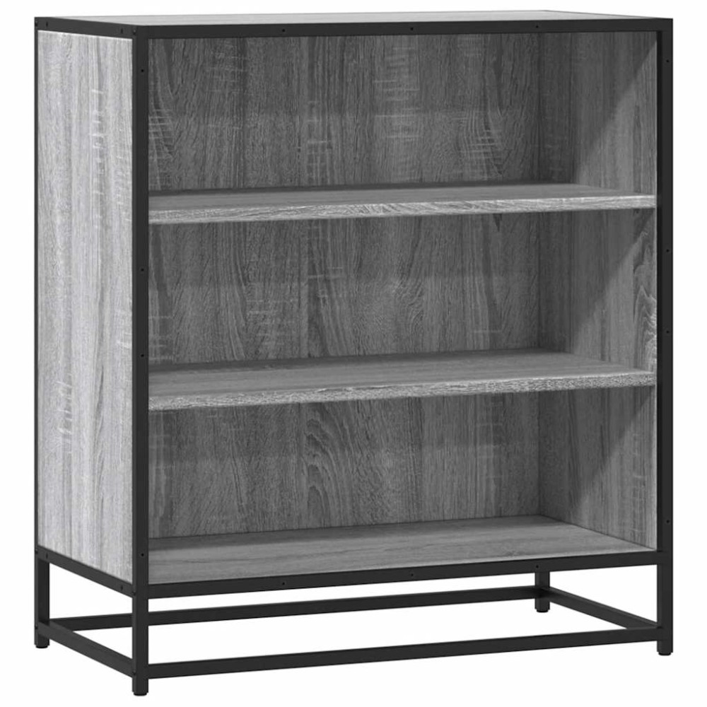 vidaXL Dulap, gri sonoma, 68x35x76 cm, lemn prelucrat și metal