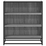 vidaXL Dulap, gri sonoma, 68x35x76 cm, lemn prelucrat și metal