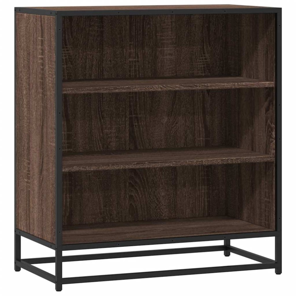vidaXL Dulap, stejar maro, 68x35x76 cm, lemn prelucrat și metal