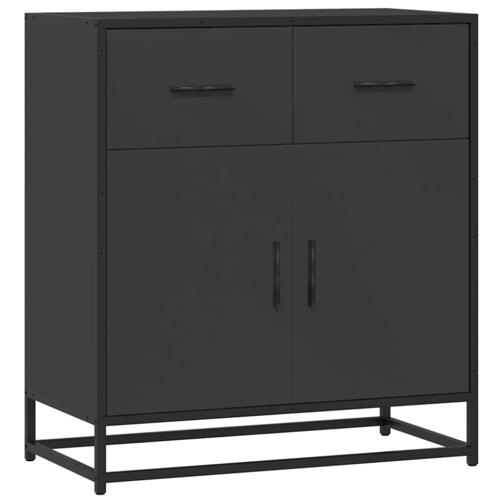 vidaXL Bufetă neagră 68x35x76 cm lemn prelucrat