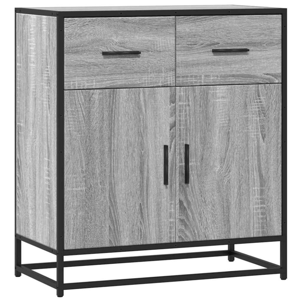 vidaXL Bufetă gri Sonoma 68x35x76 cm din lemn prelucrat
